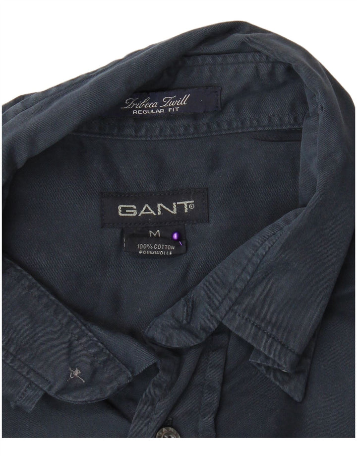 Gant Herren Regular Fit Hemd Mittel Navy Blau Baumwolle