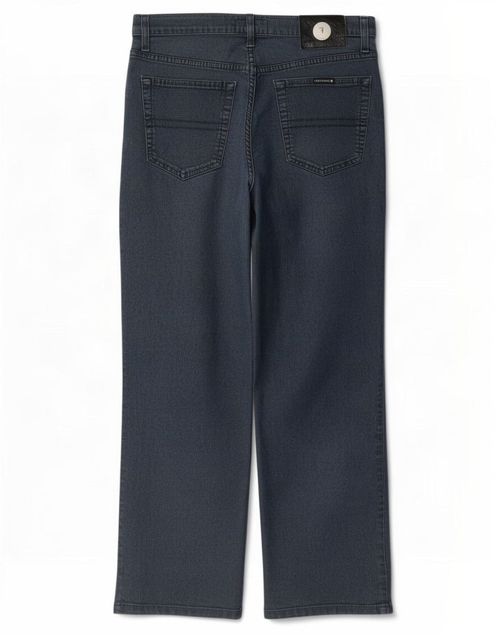 Trussardi Damen Straight Jeans W32 L27 Marineblau