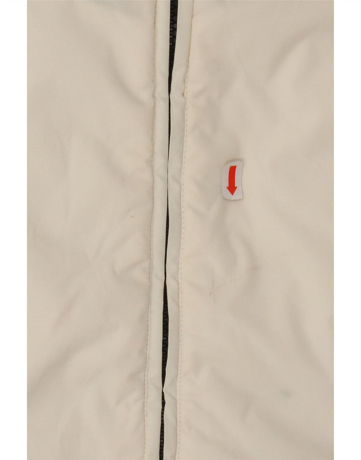 SERGIO TACCHINI Womens Hooded Padded Jacket IT 44 Medium White Polyamide