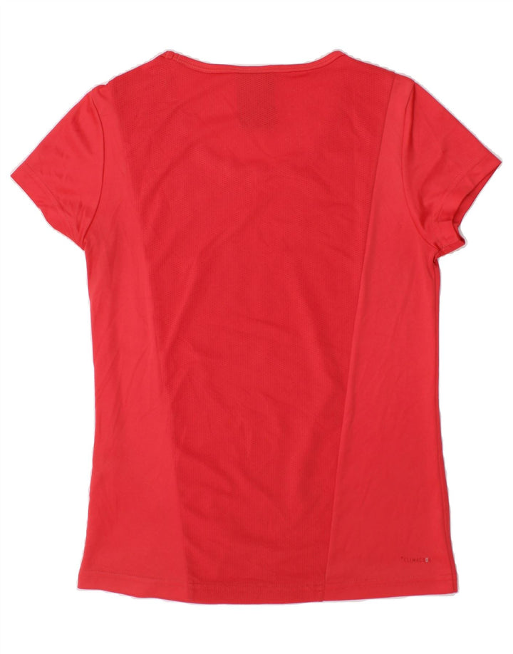 ADIDAS Girls Graphic T-Shirt Top 9-10 Years Red Polyester Vintage Adidas and Second-Hand Adidas from Messina Hembry 