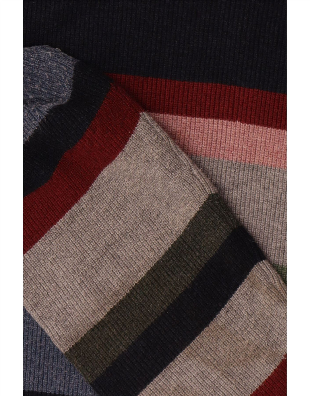 Marks & Spencer Herren-Pullover mit Rundhalsausschnitt, groß, mehrfarbig, gestreift