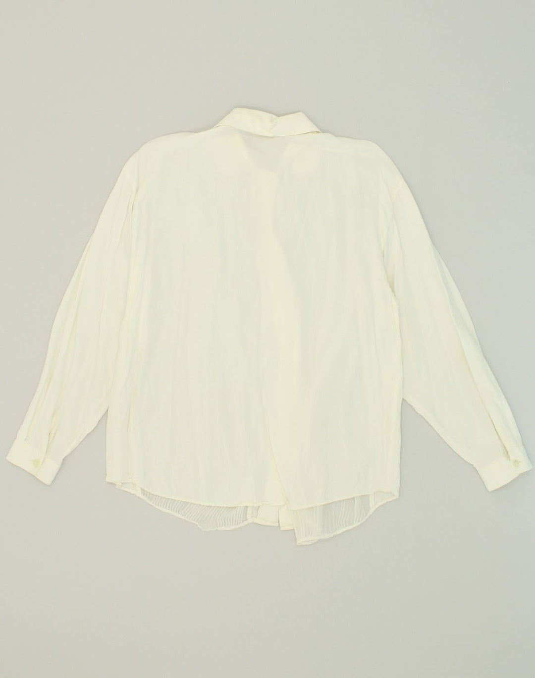 SISLEY Womens Shirt Blouse IT 44 Medium Off White Viscose | Vintage Sisley | Thrift | Second-Hand Sisley | Used Clothing | Messina Hembry 