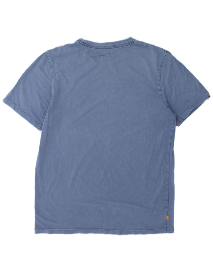 Timberland Herren-T-Shirt mit normaler Passform, mittelblaue Baumwolle