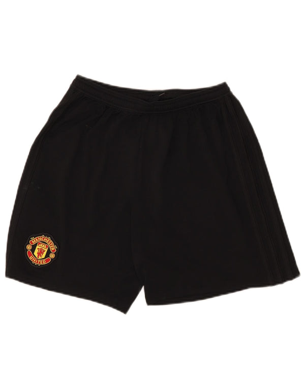 Adidas Jungen Manchester United Sportshorts 13–14 Jahre, schwarzes Polyester