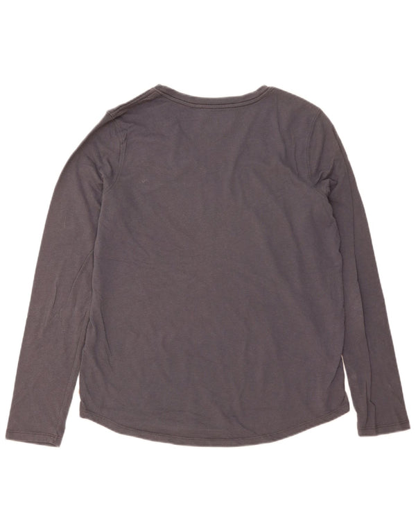 Carhartt Womens Relaxed Fit Top Langarm US 12/14 Large Marineblaue Baumwolle