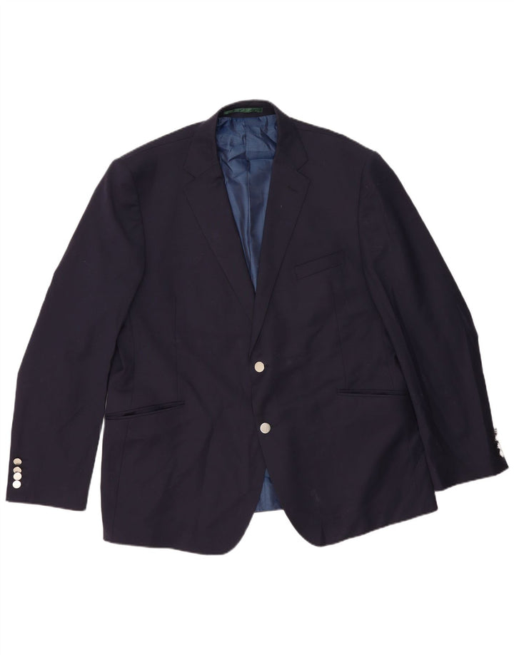 Marks & Spencer Herren-Blazer mit 2 Knöpfen, UK 46 3XL, Marineblau, klassisch