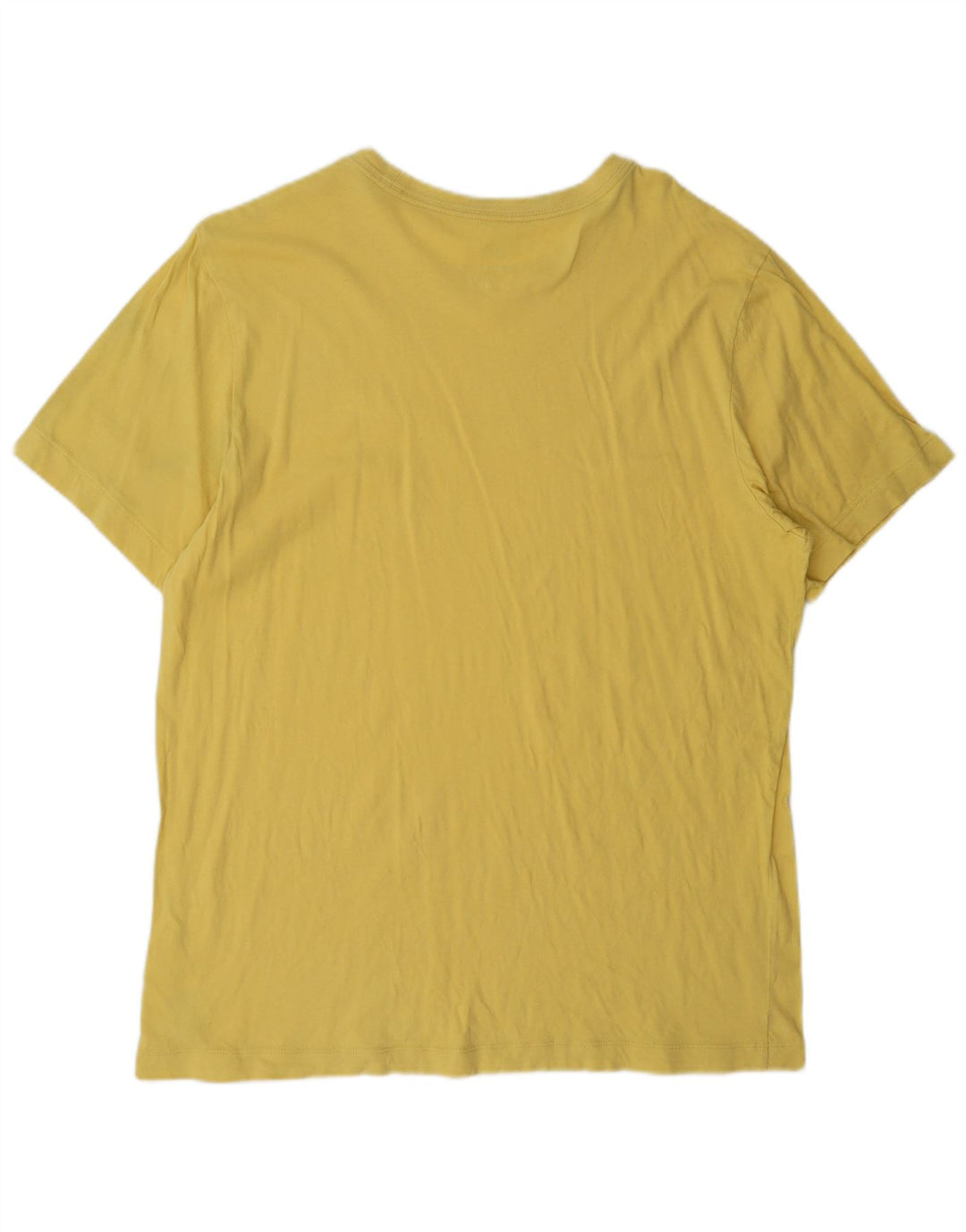 Nike Herren T-Shirt Top Large Gelb Baumwolle