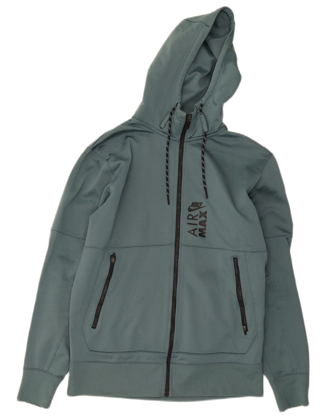 Nike Herren Therma-Fit Graphic Zip Hoodie Pullover Mittelgrünes Polyester