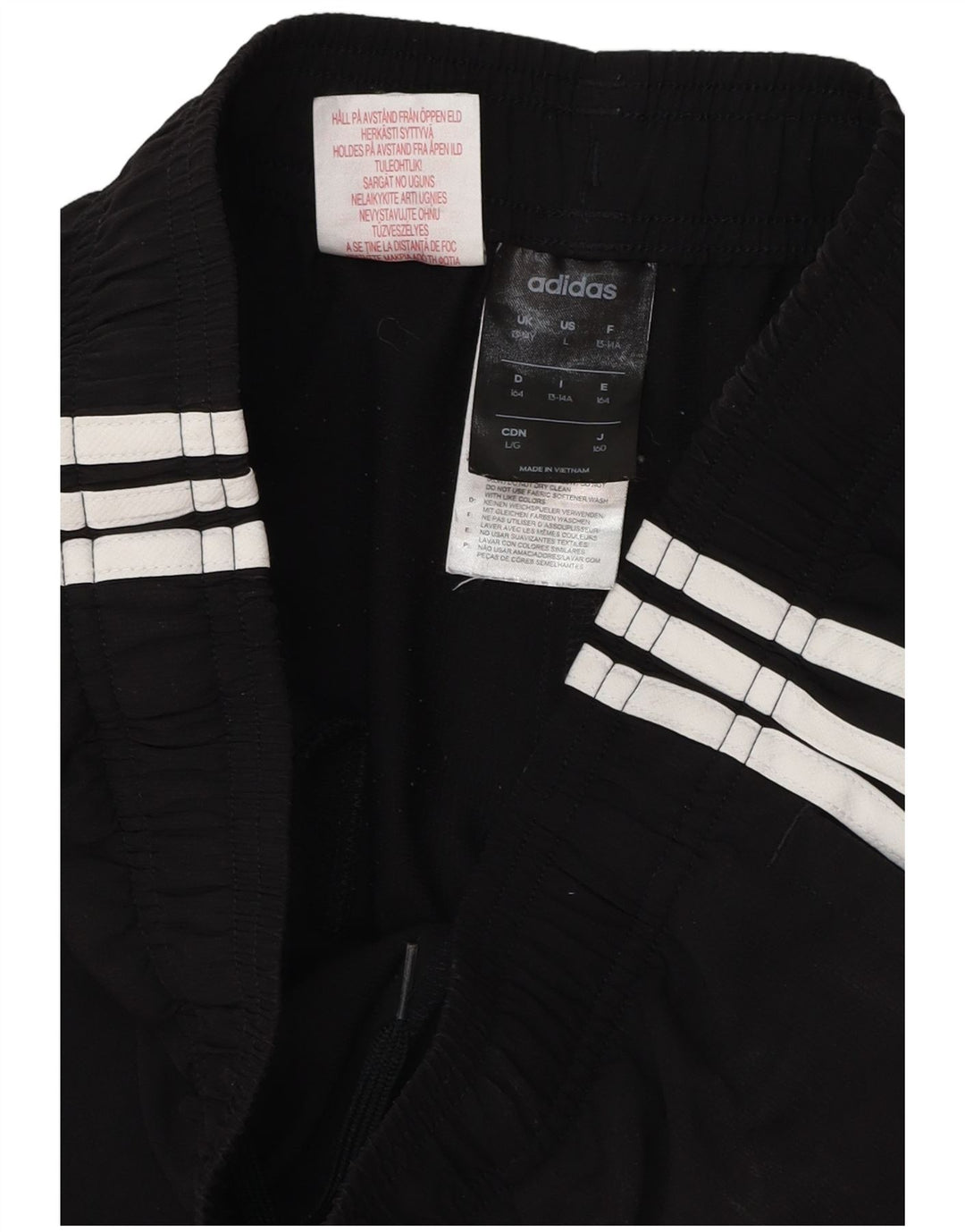 Adidas Sportshorts für Jungen, 13–14 Jahre, schwarzes Polyester