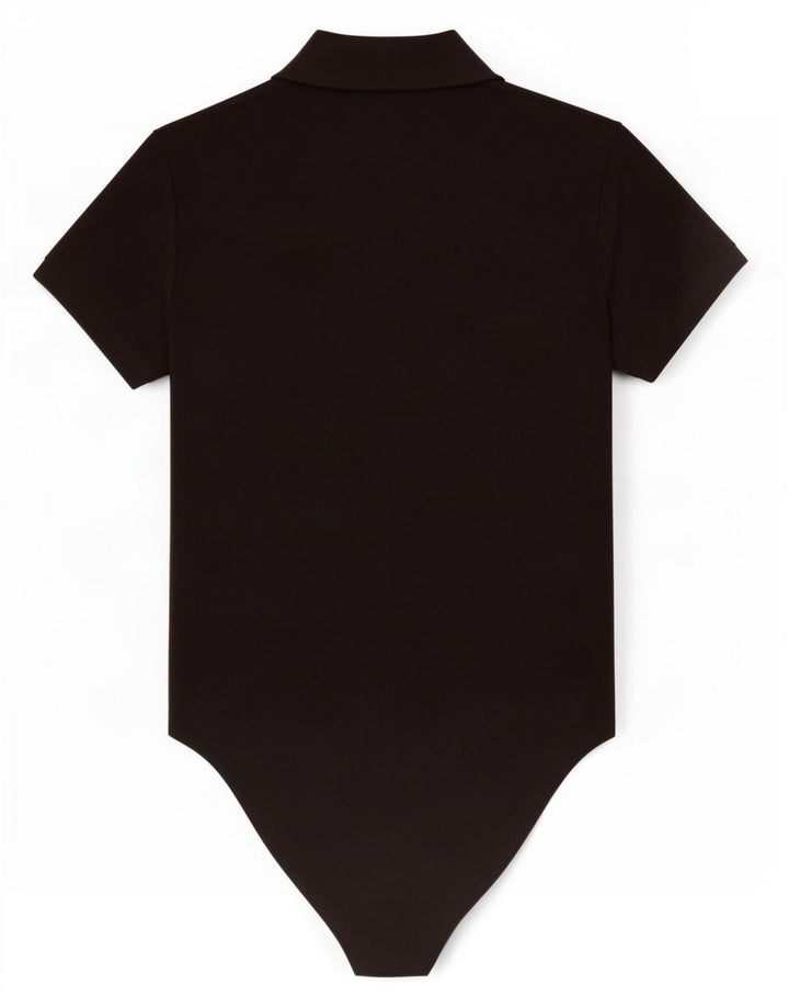 Zara Damen-Hemd-Body, Gr. 44, Größe L, Schwarz, Polyester