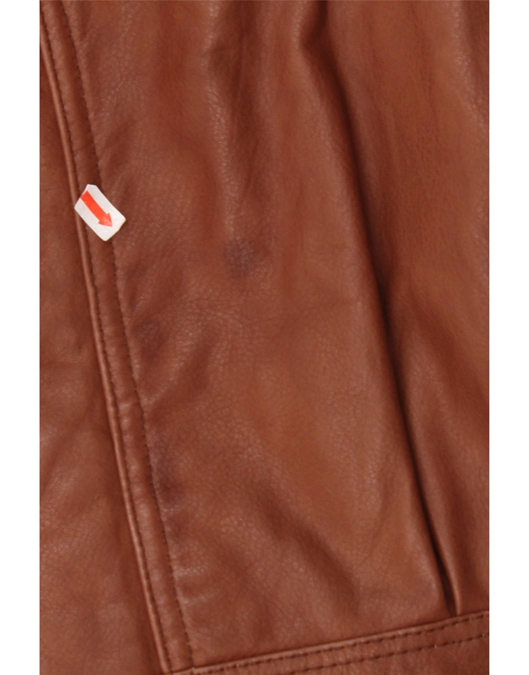 VINTAGE Herren Ledermantel mit Kapuze IT 48 Mittelbraunes Leder