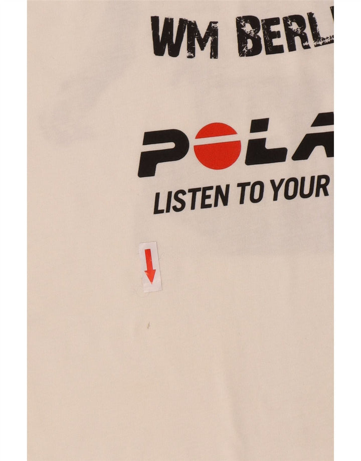 Puma Herren-T-Shirt mit Grafik, groß, aus weißer Baumwolle
