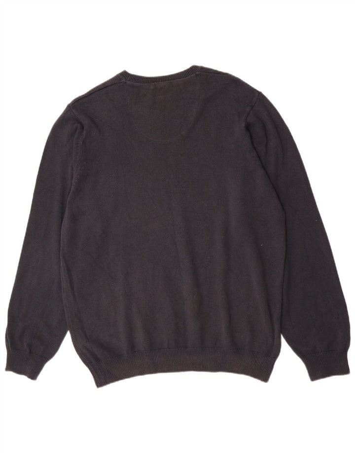 Marks & Spencer Herren Blue Harbour Pullover mit Rundhalsausschnitt, Größe L, Marineblau