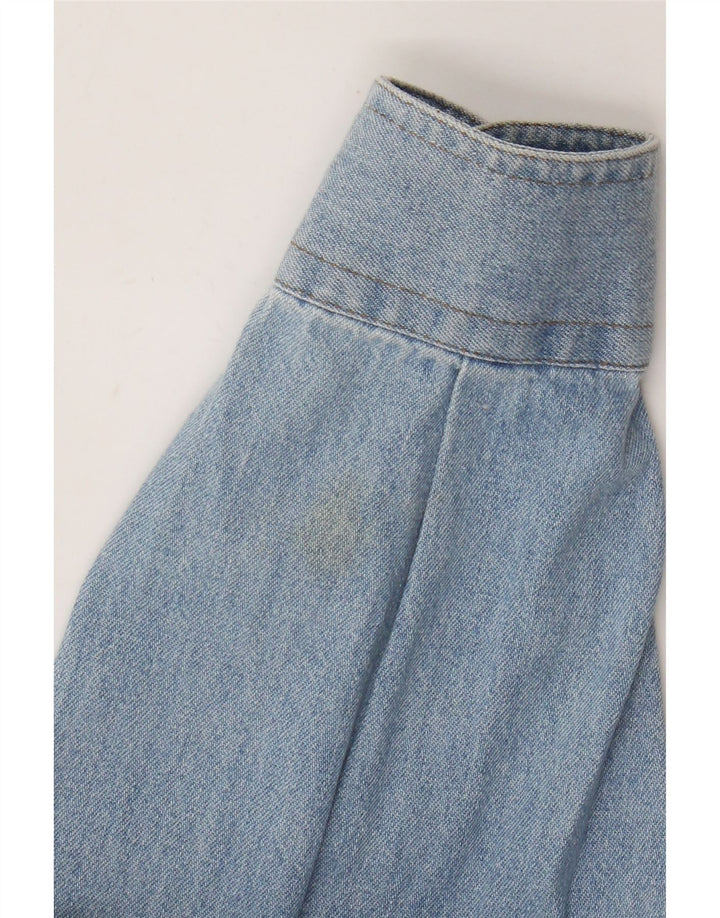 Cassuci Herren-Jeanshemd, klein, aus blauer Baumwolle