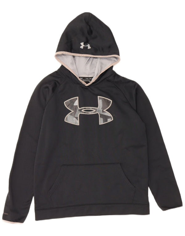 UNDER ARMOUR Jungen Cold Gear Graphic Hoodie Pullover 13–14 Jahre XL Schwarz