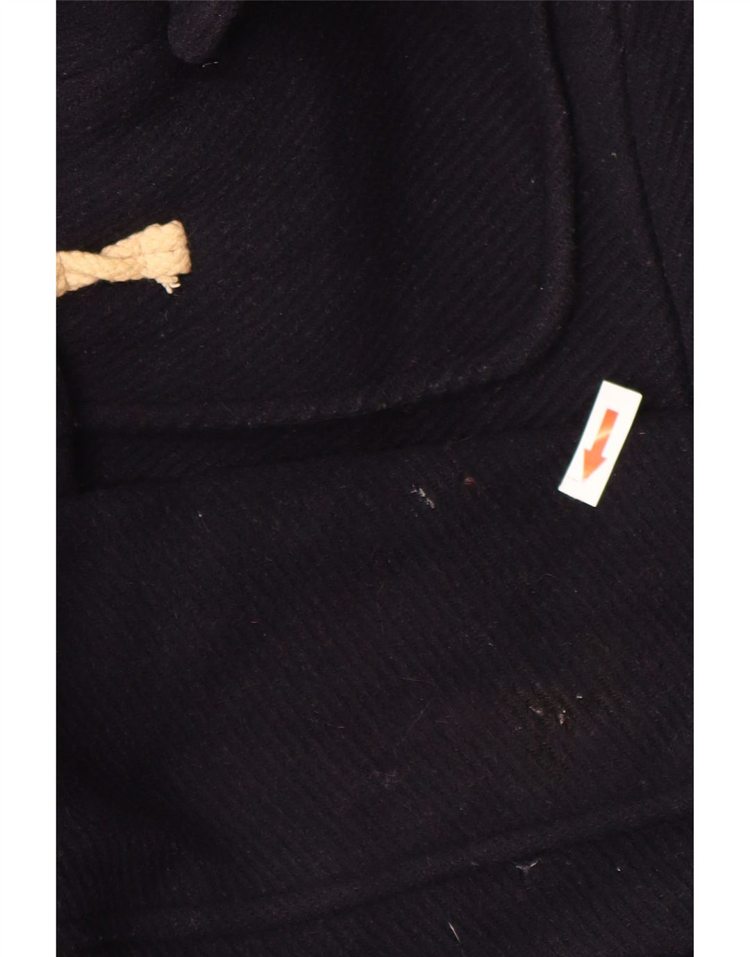 Topshop Damen Dufflecoat mit Kapuze UK 10 Small Marineblaue Wolle