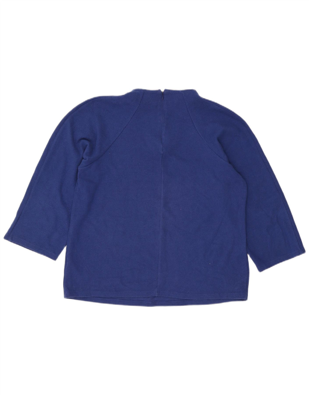 Marks & Spencer Damen-Top, 3/4-Ärmel, UK-Größe 16, Größe L, Blau, Polyester