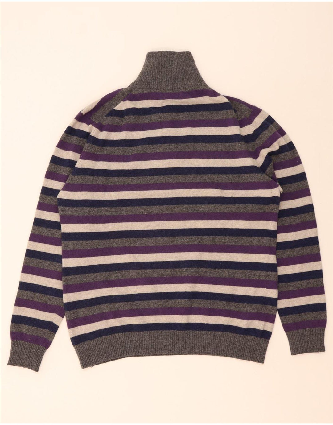 Kappa Herren-Pullover mit Reißverschluss, XL, mehrfarbig, gestreift, Wolle