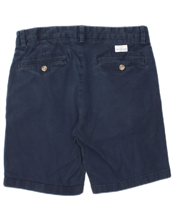 VINEYARD VINES Herren Chinoshorts W28 Small Marineblau Baumwolle