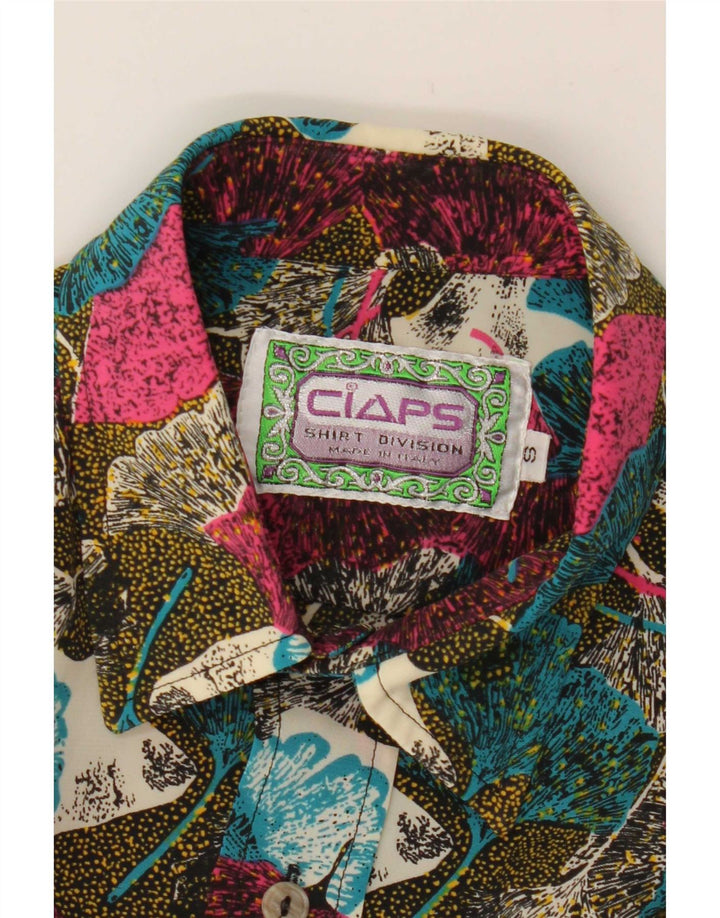 Ciaps Herren-Kurzarmhemd, klein, mehrfarbig, Blumenmuster