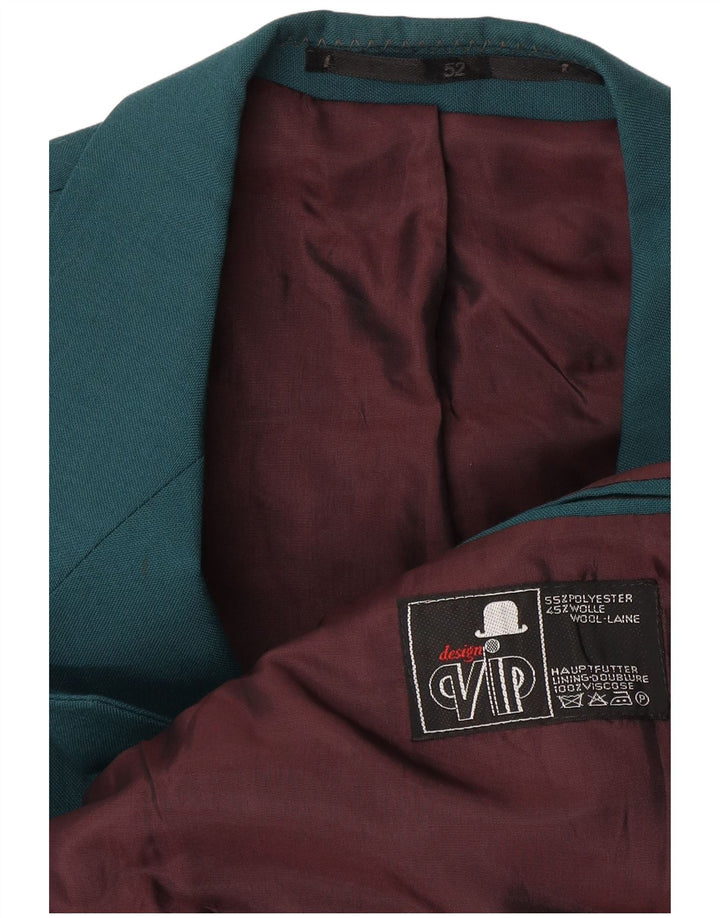 VIP Herren Zweireiher Blazer Jacke IT 52 XL Grüne Wolle