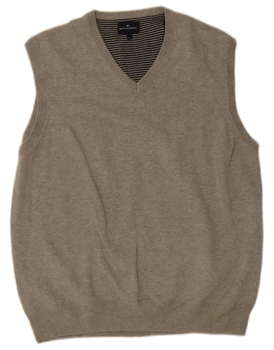 Marks & Spencer Herren-Tanktop „Harbor“ aus blauer Baumwolle, groß, grau