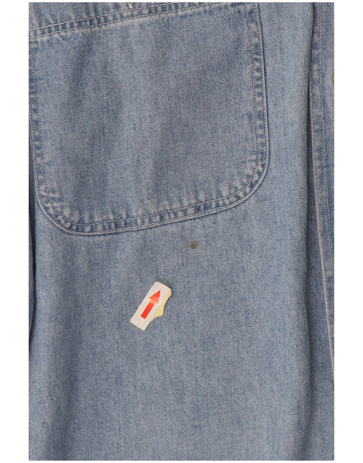 Wampum Herren Jeanshemd Mittelblau
