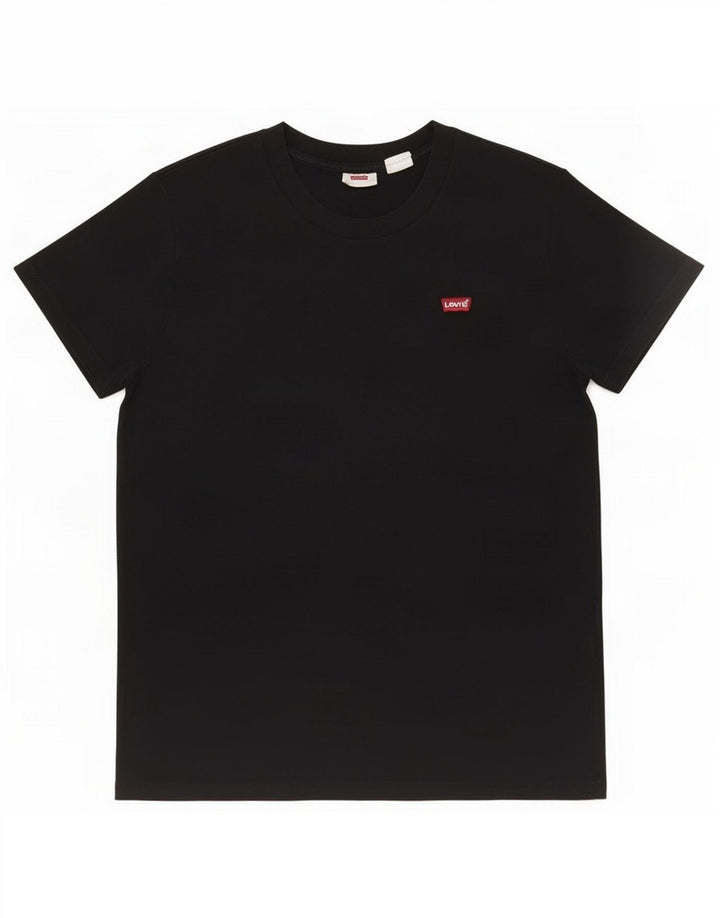 Levi's Damen T-Shirt Top UK 10 Small Schwarz