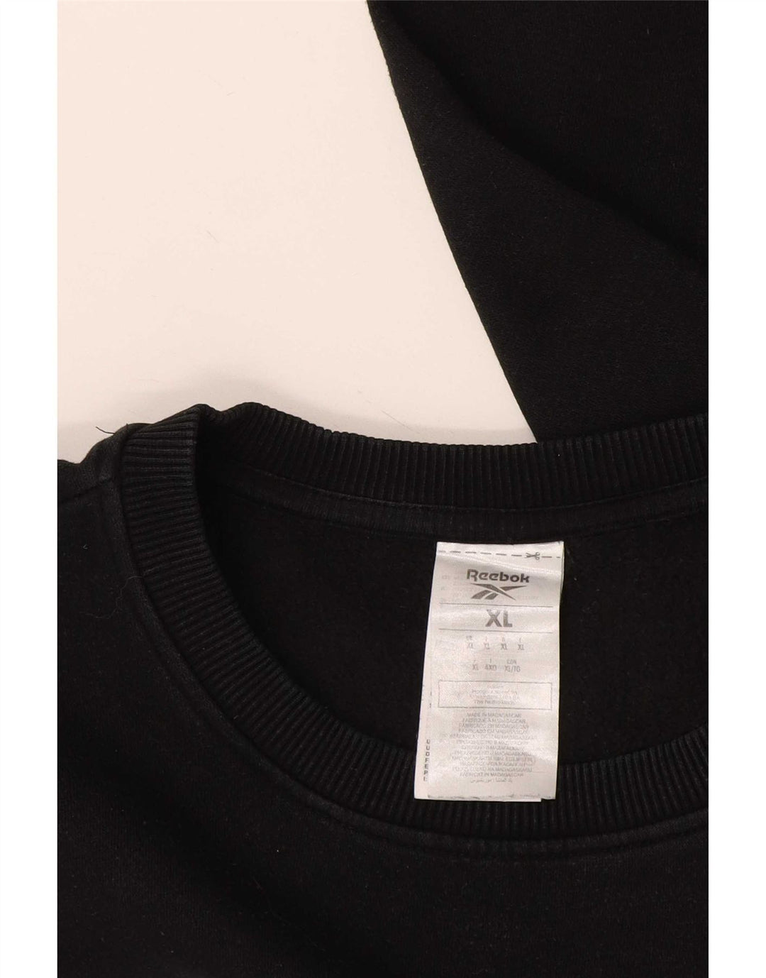 Reebok Herren Graphic Sweatshirt Pullover XL Schwarz Baumwolle