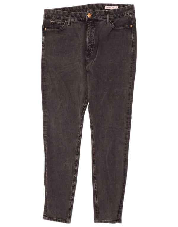 Marks & Spencer Damen The Magic Skinny Jeans UK 16 Large W34 L28 Schwarz