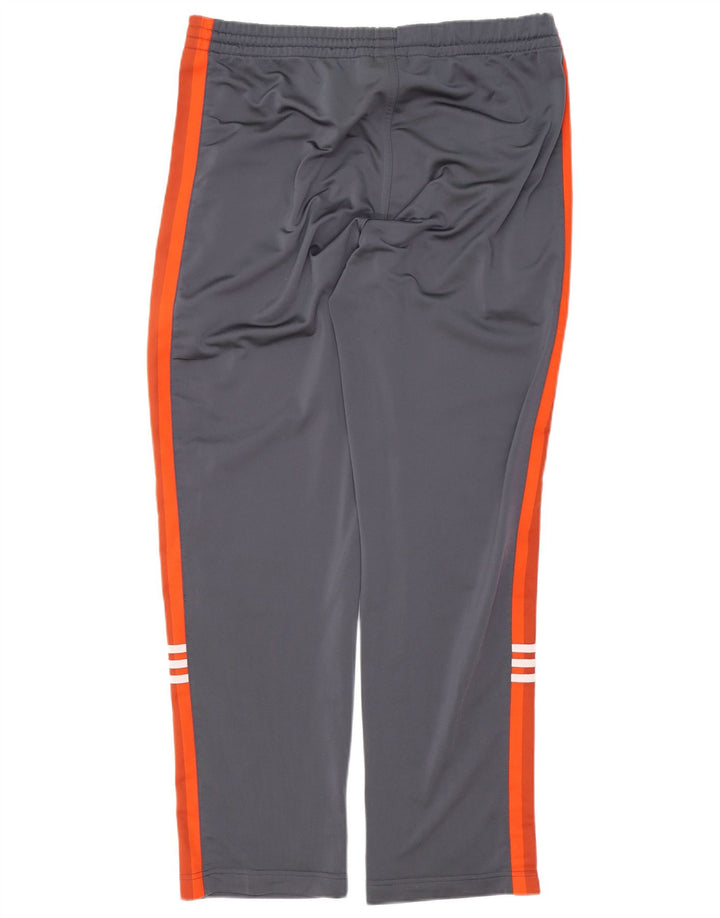 Adidas Herren-Trainingshose UK 38/40 Mittelgraues Colourblock-Polyester