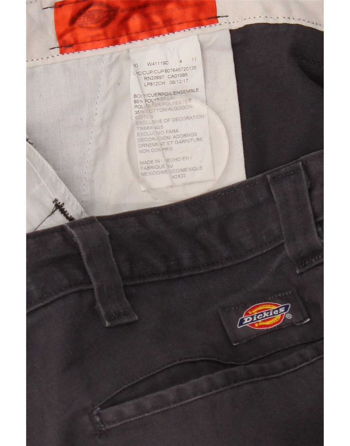 Dickies Gerade Herren-Chinohose W42 L32 Marineblaues Polyester
