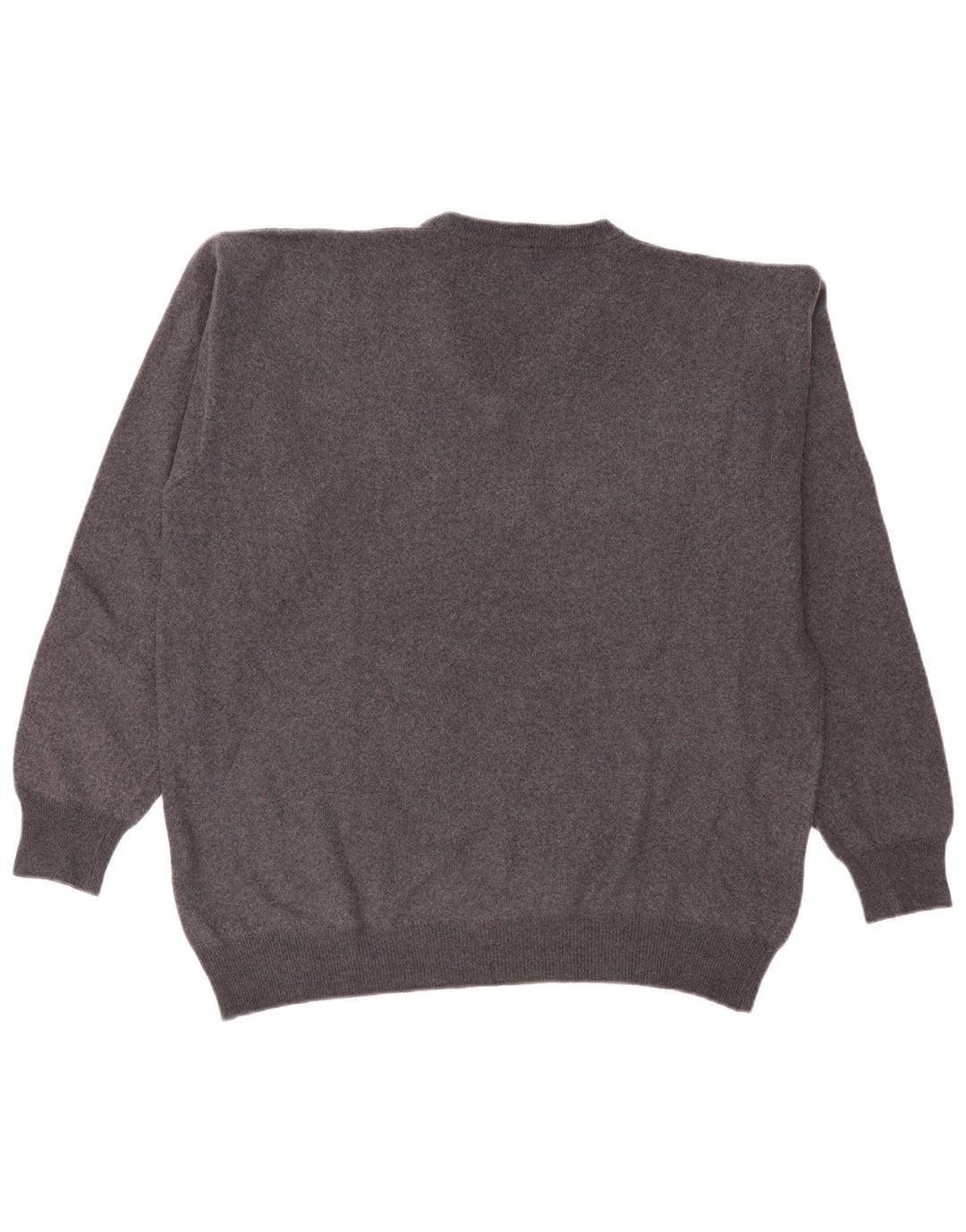 Kappa Herren-Pullover mit V-Ausschnitt, große graue Wolle
