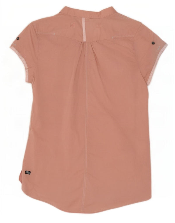 G-Star Damen Kurzarm-Hemdbluse UK 10 Small Pink