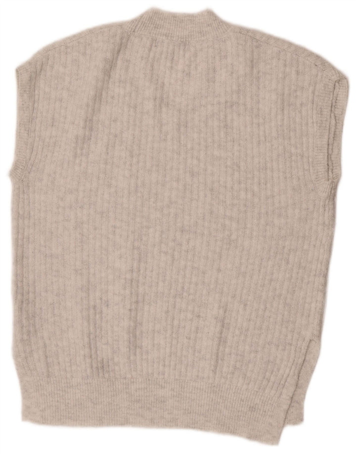 Marks & Spencer Damen-Tanktop in Übergröße, Gr. 10, Größe S, Grau, Acryl