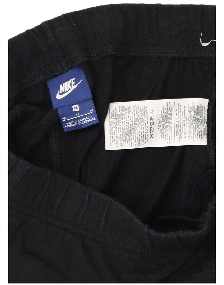 NIKE Herren-Sportshorts, mittelgroß, schwarze Baumwolle
