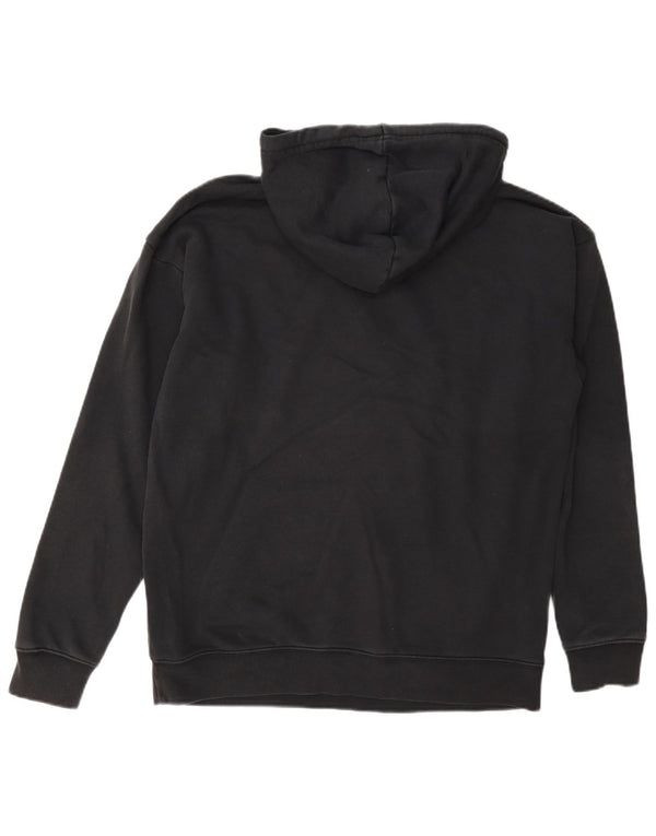 Adidas Damen Übergroßer Kapuzenpullover UK 8 Small Graue Baumwolle