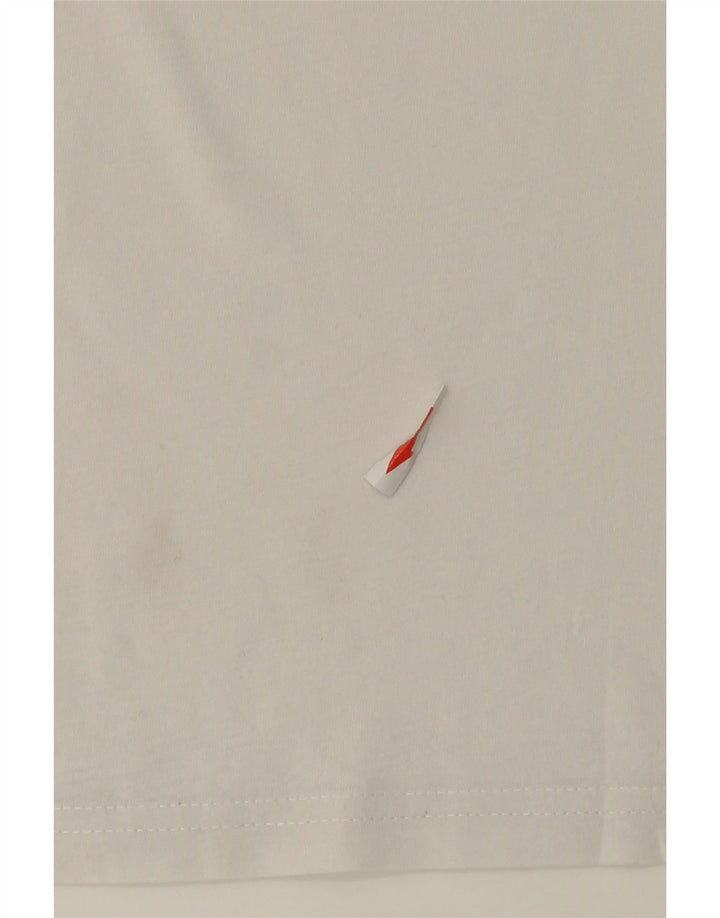 Carrera Herren Grafik T-Shirt Top 2XL Weiße Baumwolle