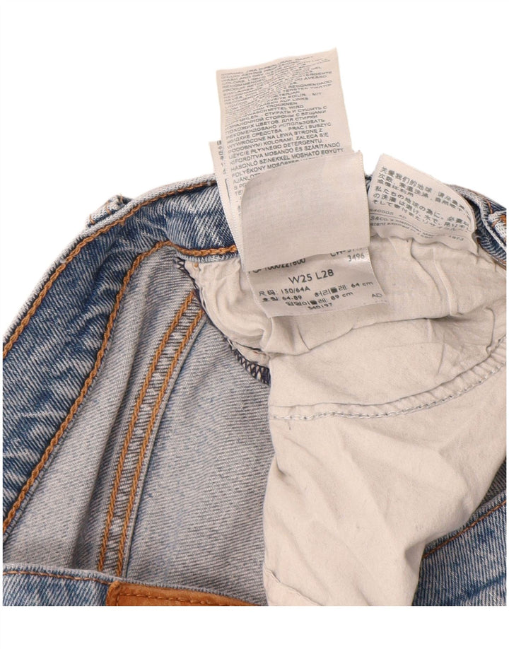 Levi's Damen Wedgie Straight Jeans W25 L28 Blaue Baumwolle