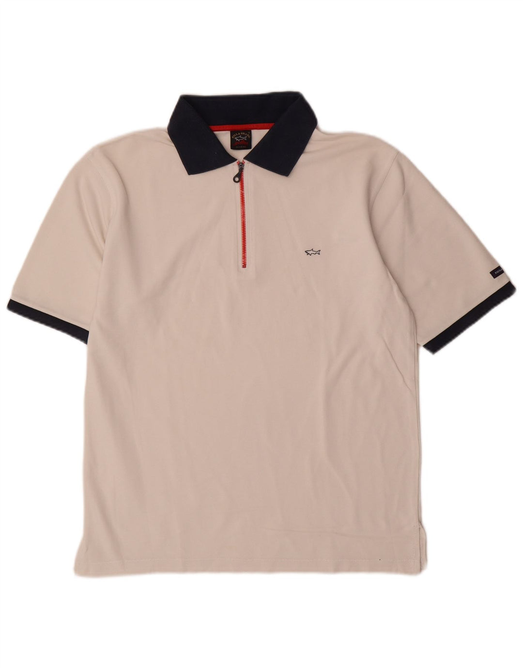 Paul & Shark Herren-Poloshirt, Mittelweiß, Farbblock