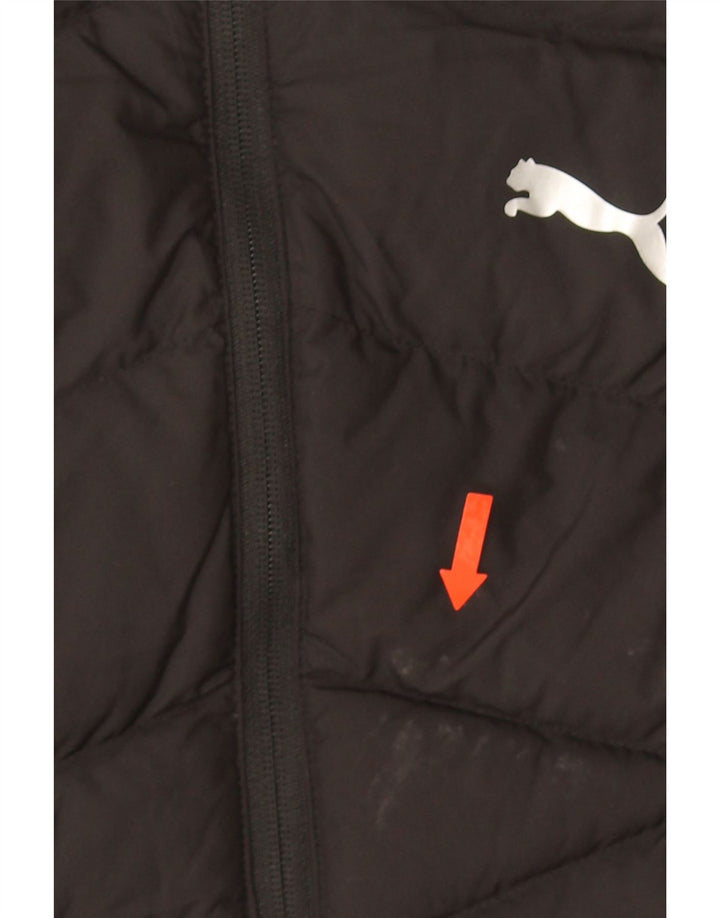 Puma Damen Wattierte Jacke UK 14 Medium Schwarz Polyester