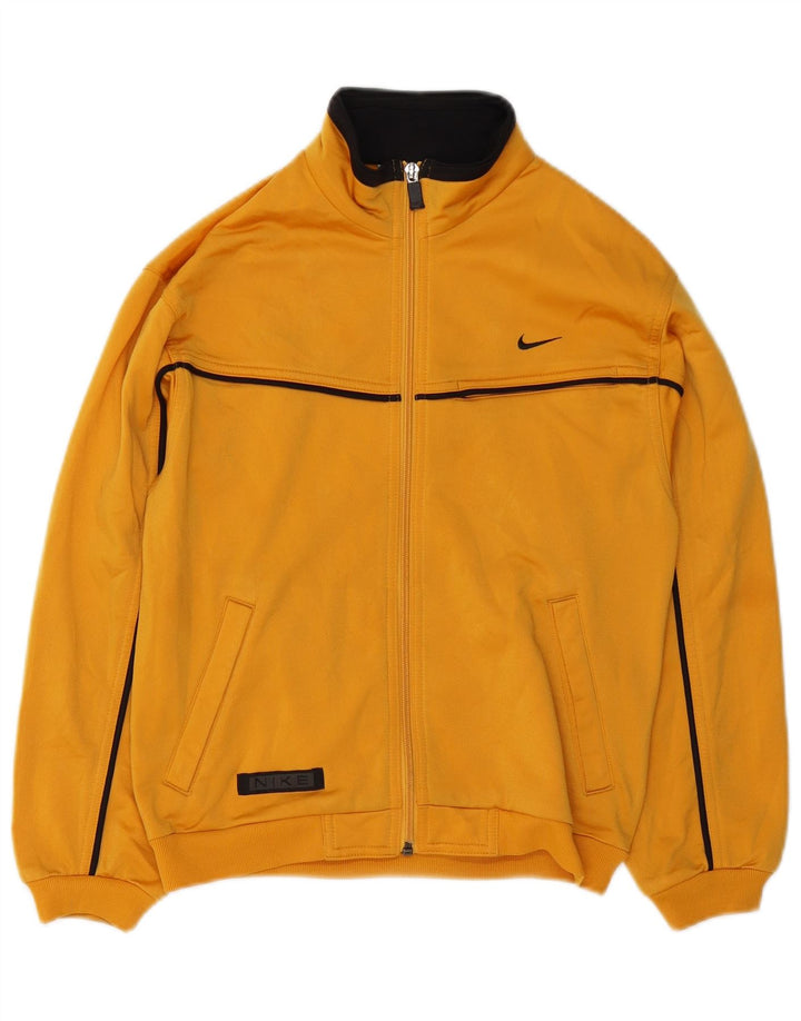 Nike Jungen-Trainingsanzug-Top-Jacke, 10–11 Jahre, mittelgelbes Polyester