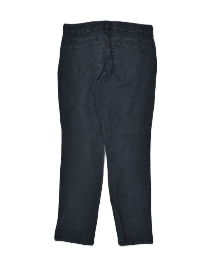 CHAPS Womens Slim Jeans US 10 Large W32 L29 Black Cotton | Vintage Chaps | Thrift | Second-Hand Chaps | Used Clothing | Messina Hembry 