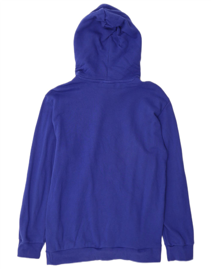 Adidas Herren Graphic Hoodie Pullover mittelblaue Baumwolle