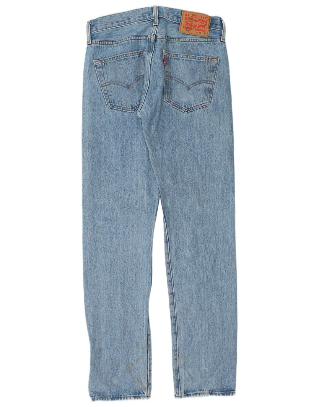 Levi's Herren 501 Straight Jeans W28 L32 Blaue Baumwolle