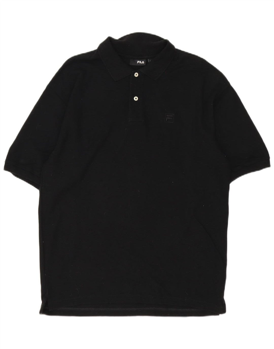 Fila Herren Poloshirt Mittelschwarze Baumwolle