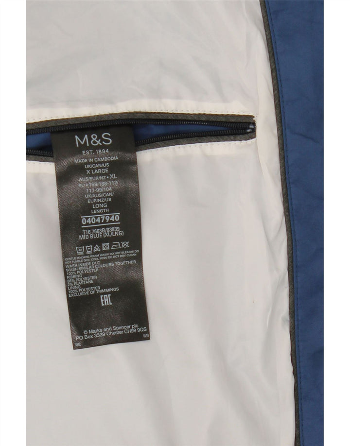 Marks & Spencer Herren Bomberjacke UK 42 XL Blau Polyester