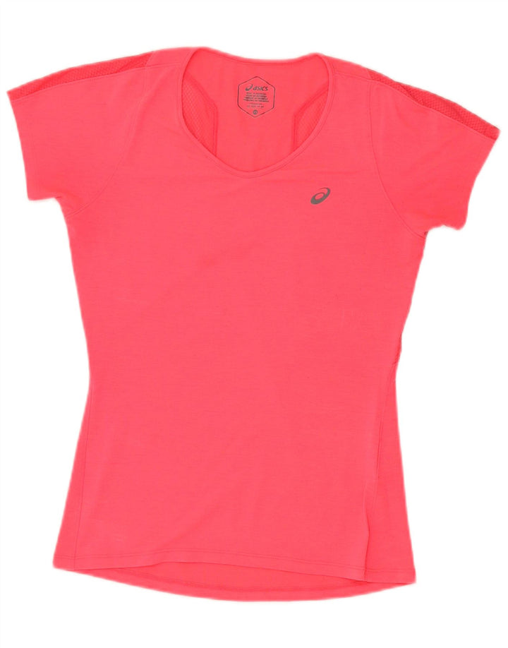 Asics Damen T-Shirt Top UK 6 XS Rosa
