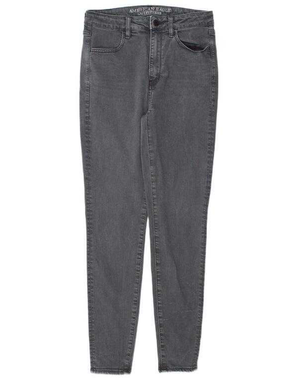 AMERICAN EAGLE OUTFITTERS Damen Skinny Jeans UK 10 Small W28 L29 Grau