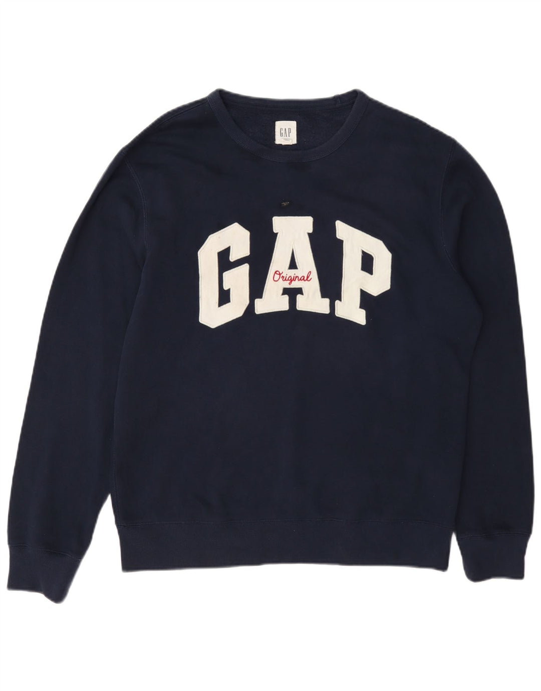 Gap Herren Grafik-Sweatshirt-Pullover aus Baumwolle in mittlerem Marineblau